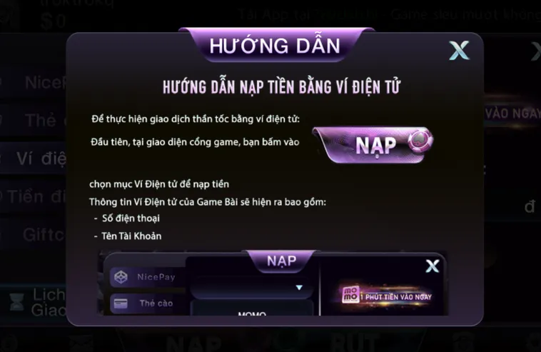 Hướng Dẫn Chi Tiết Nạp Tiền Bằng Ví Điện Tử Tại 789Club 