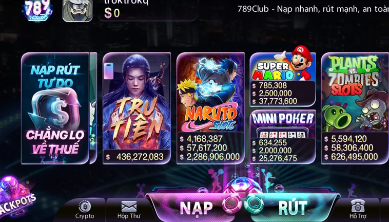 Các Tựa Game Nổ Hũ 789Club Cơ Hội Săn Jackpot Khổng Lồ Với Tỷ Lệ Thắng Cực Cao