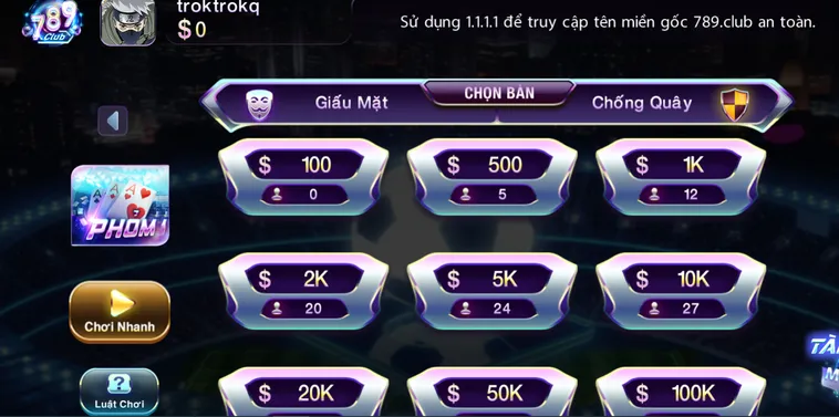 Chinh Phục Đấu Trường Phỏm Tại 789Club Với Tỷ Lệ Thưởng Cực Khủng