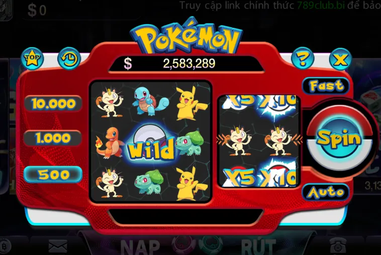 Minigame Pokemon Tại 789Club Sân Chơi Thu Thập Thú Cưng Với Cơ Hội Trúng Thưởng Siêu Khủng