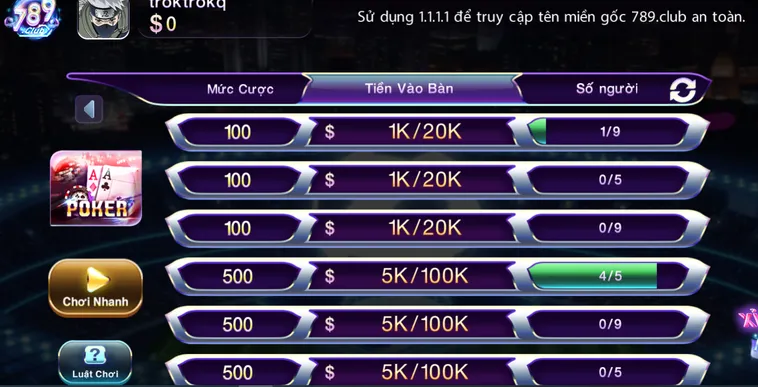 Poker Tại 789Club Sân Chơi Đỉnh Cao Dành Cho Những Cao Thủ Đấu Trí Bậc Nhất