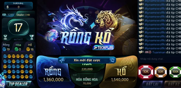 Chinh Phục Siêu Phẩm Rồng Hổ Casino Tại 789Club Với Tỷ Lệ Thắng Lớn Nhất Thị Trường