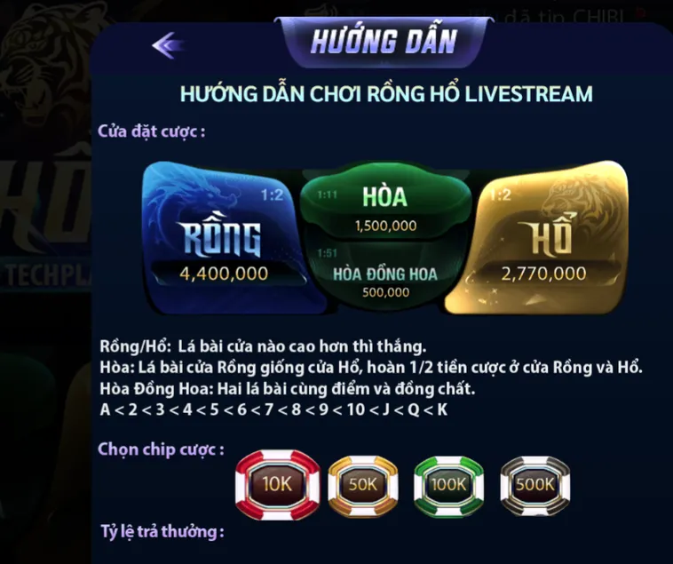 Chinh Phục Siêu Phẩm Rồng Hổ Casino Tại 789Club Với Tỷ Lệ Thắng Lớn Nhất Thị Trường