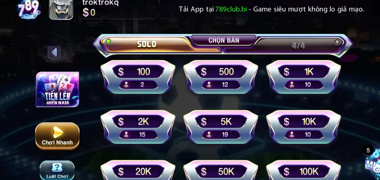 Tiến Lên Miền Nam Tại 789Club Đỉnh Cao Đấu Trí Cho Cộng Đồng Game Thủ