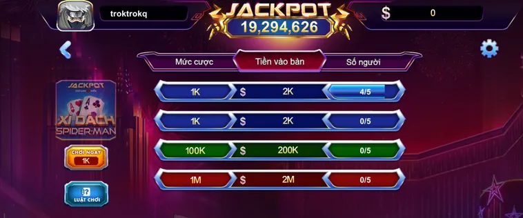 Xì Dách Spidermen Tại 789Club Trải Nghiệm Bài Đỉnh Cao Với Phong Cách Độc Đáo Hoàn Toàn Mới