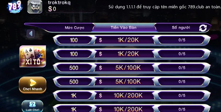 Xì Tố Tại 789Club Sân Chơi Đấu Trí Đẳng Cấp Với Những Phần Thưởng Giá Trị Cực Lớn